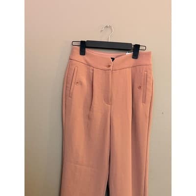 Express Women’s High Rise Ankle Tailored Pants Orange Size Small NWT - Thumbnail 2
