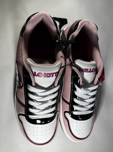 NEW Sanrio Hello Kitty Casual Court Sneakers for Women & Teens Shoes Pink Size 9 - Thumbnail 7