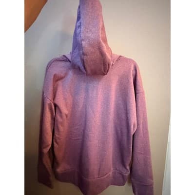 Under Armour Synthetic Fleece Chenille Logo Pullover Hoodie Jacket Pink Small - Thumbnail 9