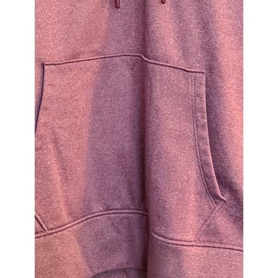 Under Armour Synthetic Fleece Chenille Logo Pullover Hoodie Jacket Pink Small - Thumbnail 4