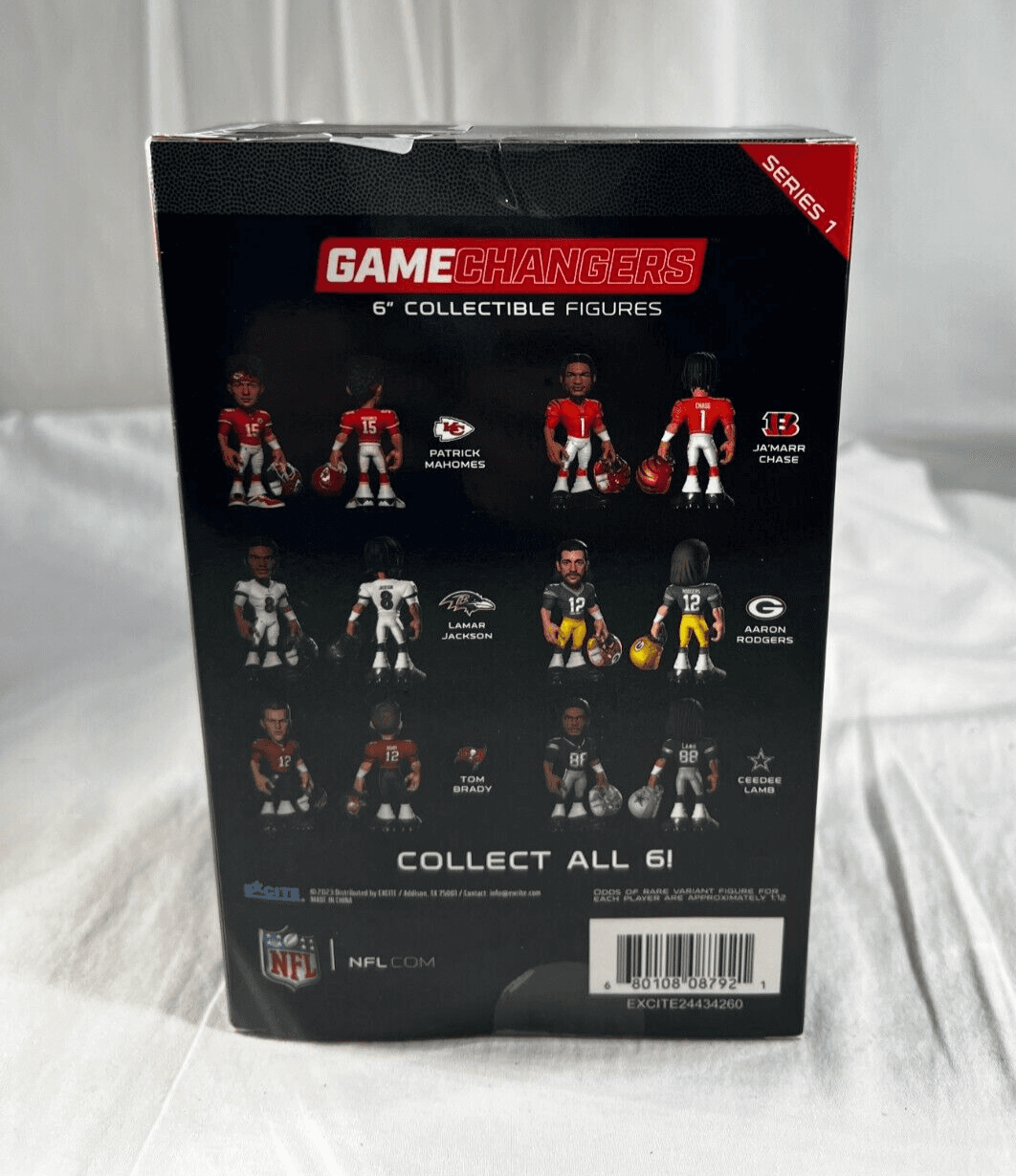 NFL Lamar Jackson Figure #8 Game Changers Limited Edition Excite 2023 New Sealed - Thumbnail 2