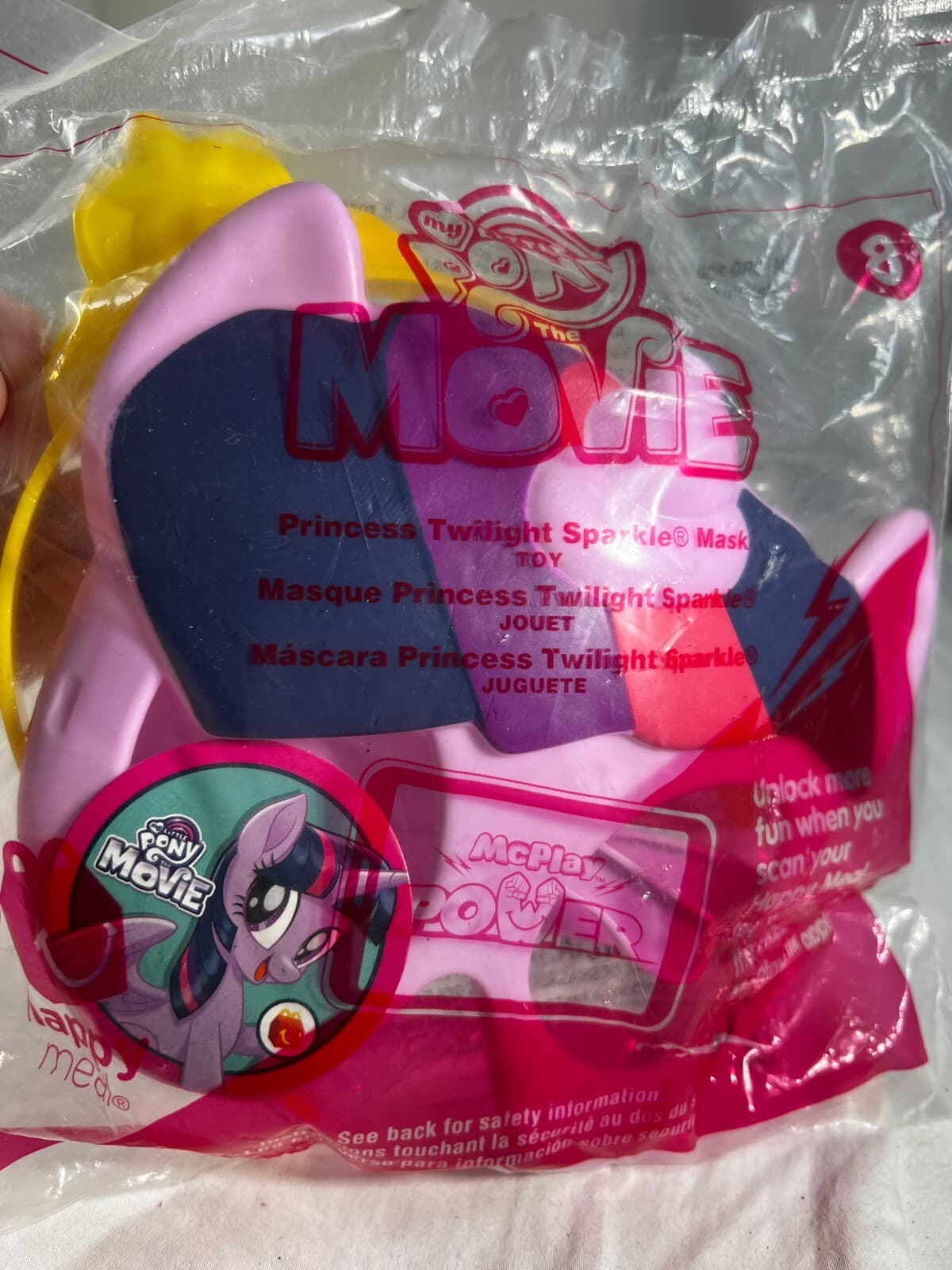 Princess Twilight Sparkle Mask McDonald's Happy Meal #8 My Little Pony 2016 NEW - Thumbnail 4