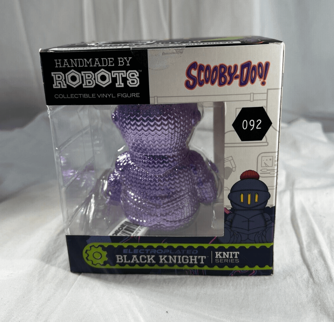 Handmade Robots Black Night Vinyl Figure #092 Knit Series Scooby-Doo NEW Sealed - Thumbnail 2
