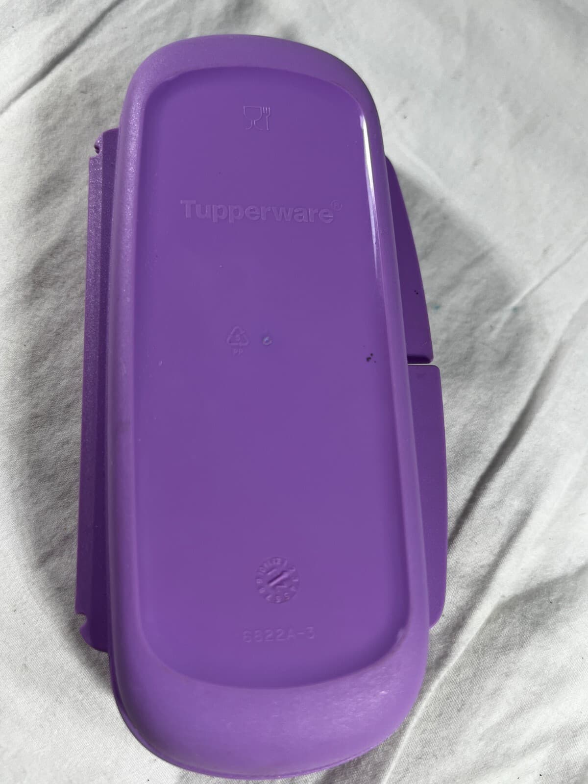 Tupperware Disney Princess Jasmine Utensil Snack Holder Container Purple Rare - Thumbnail 2