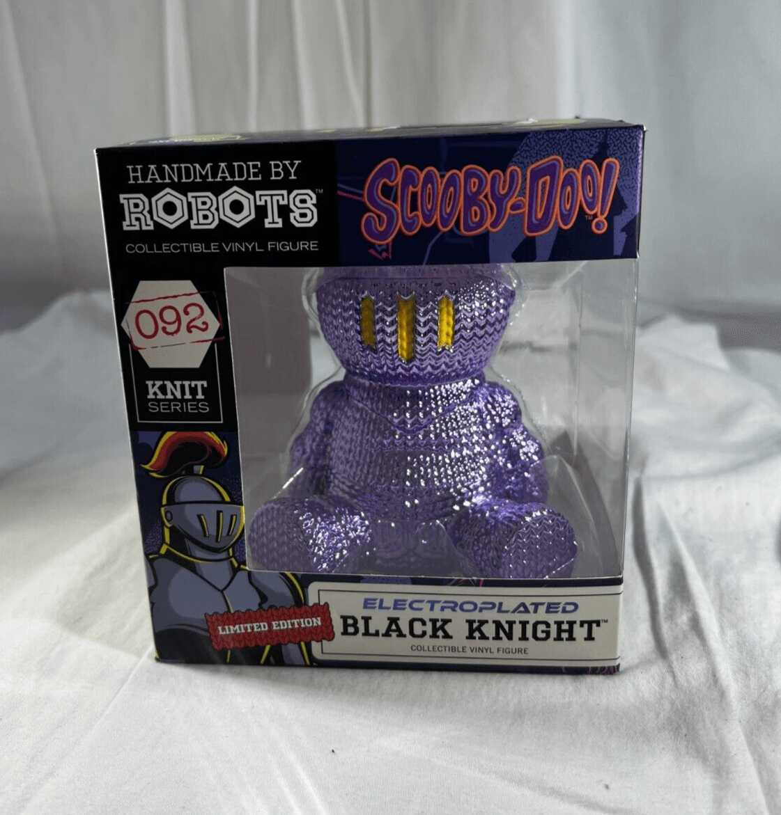 Handmade Robots Black Night Vinyl Figure #092 Knit Series Scooby-Doo NEW Sealed - Thumbnail 4