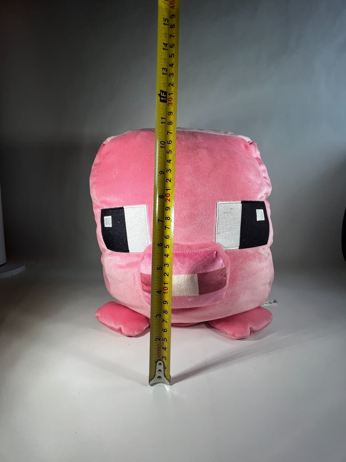 Minecraft Cuutopia Pink Pig 14" Plush Stuffed Animal Mattel 2022 - Thumbnail 7