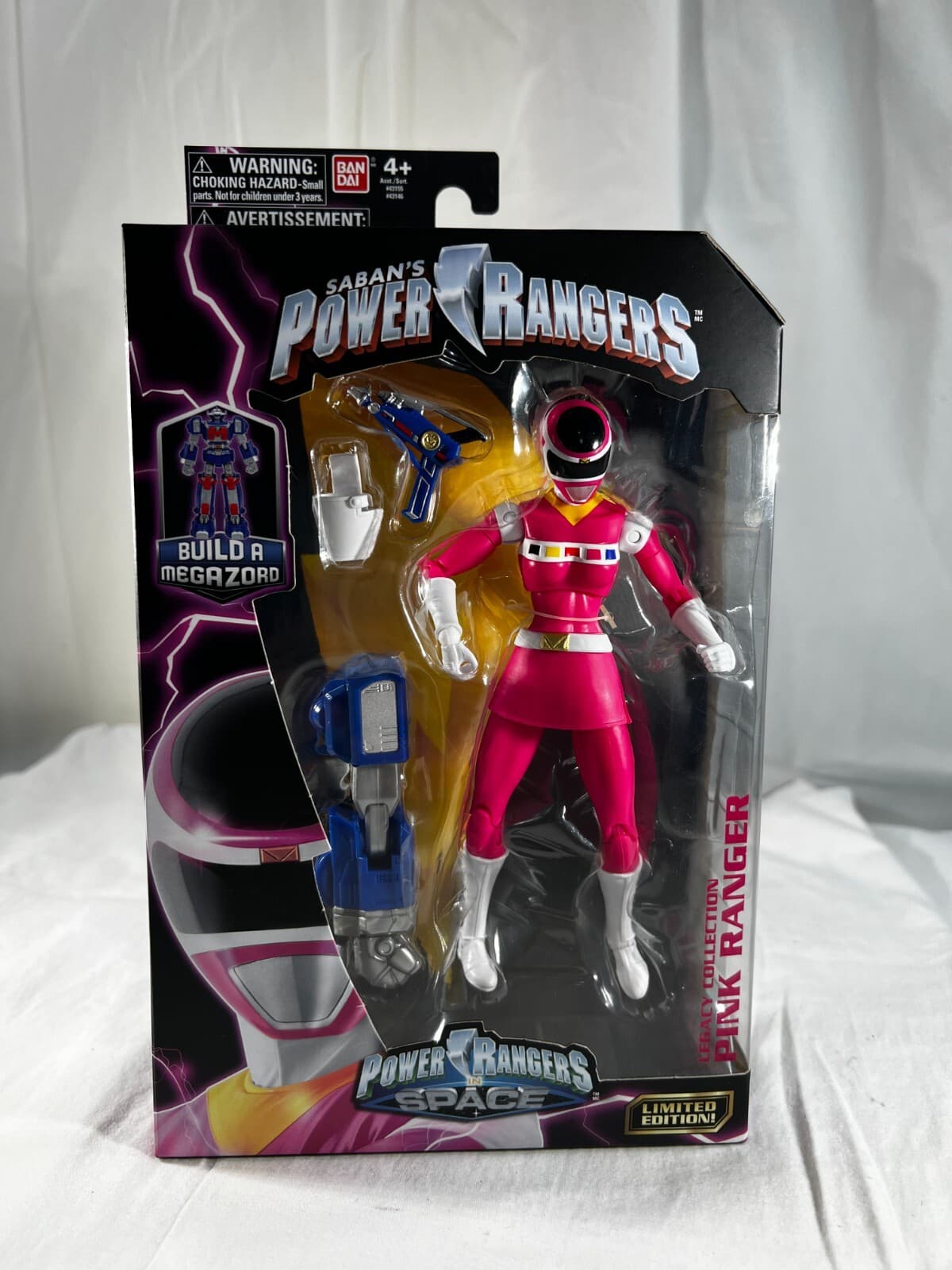 Bandai Saban's Power Rangers Pink Build A Megazord In Space Limited Edition NEW - Thumbnail 4