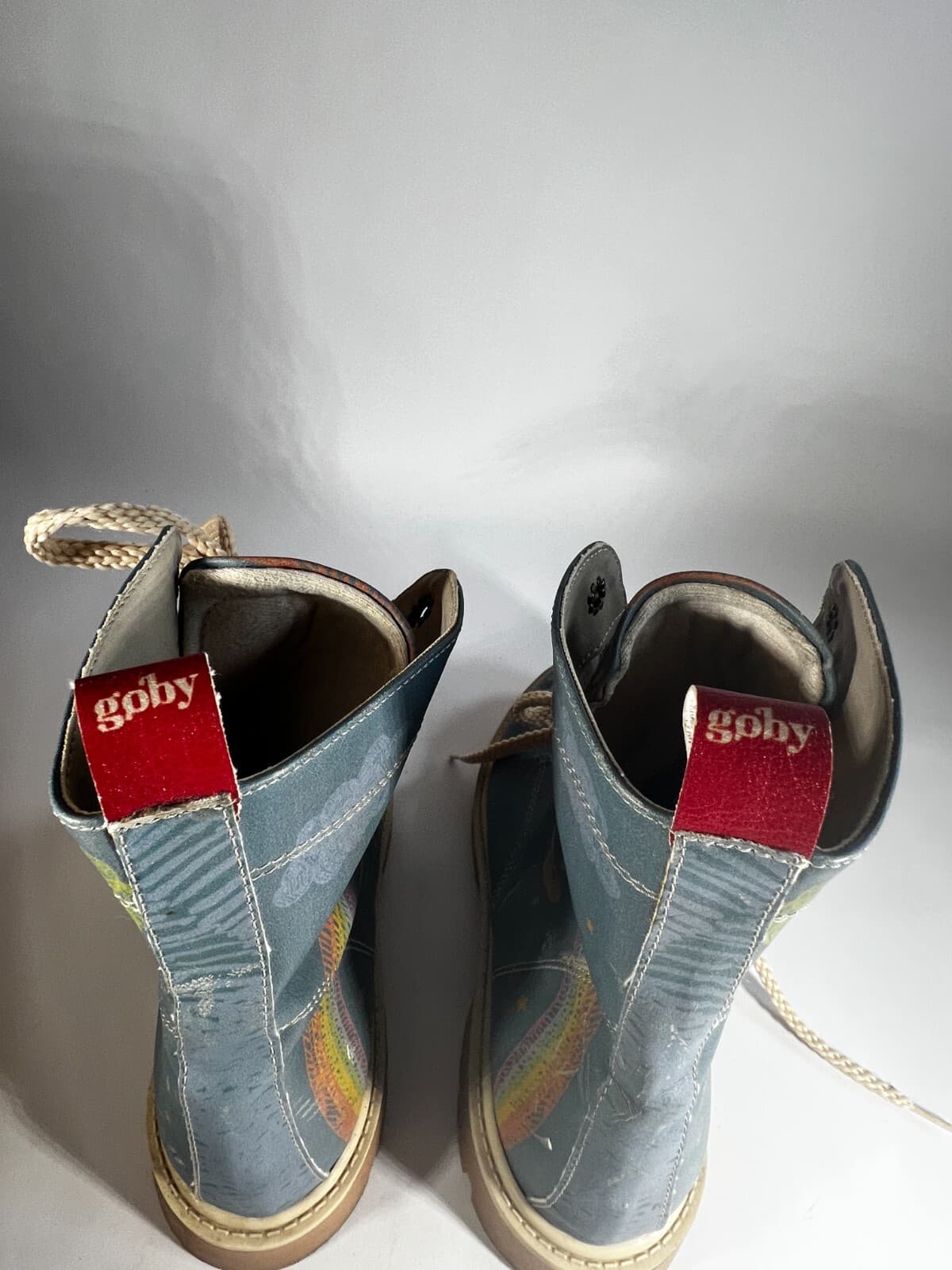Goby Unicorn Womens Girls Combat Boots Shoes Size EU 36 U.S. 5 / 5.5 Rare - Thumbnail 5
