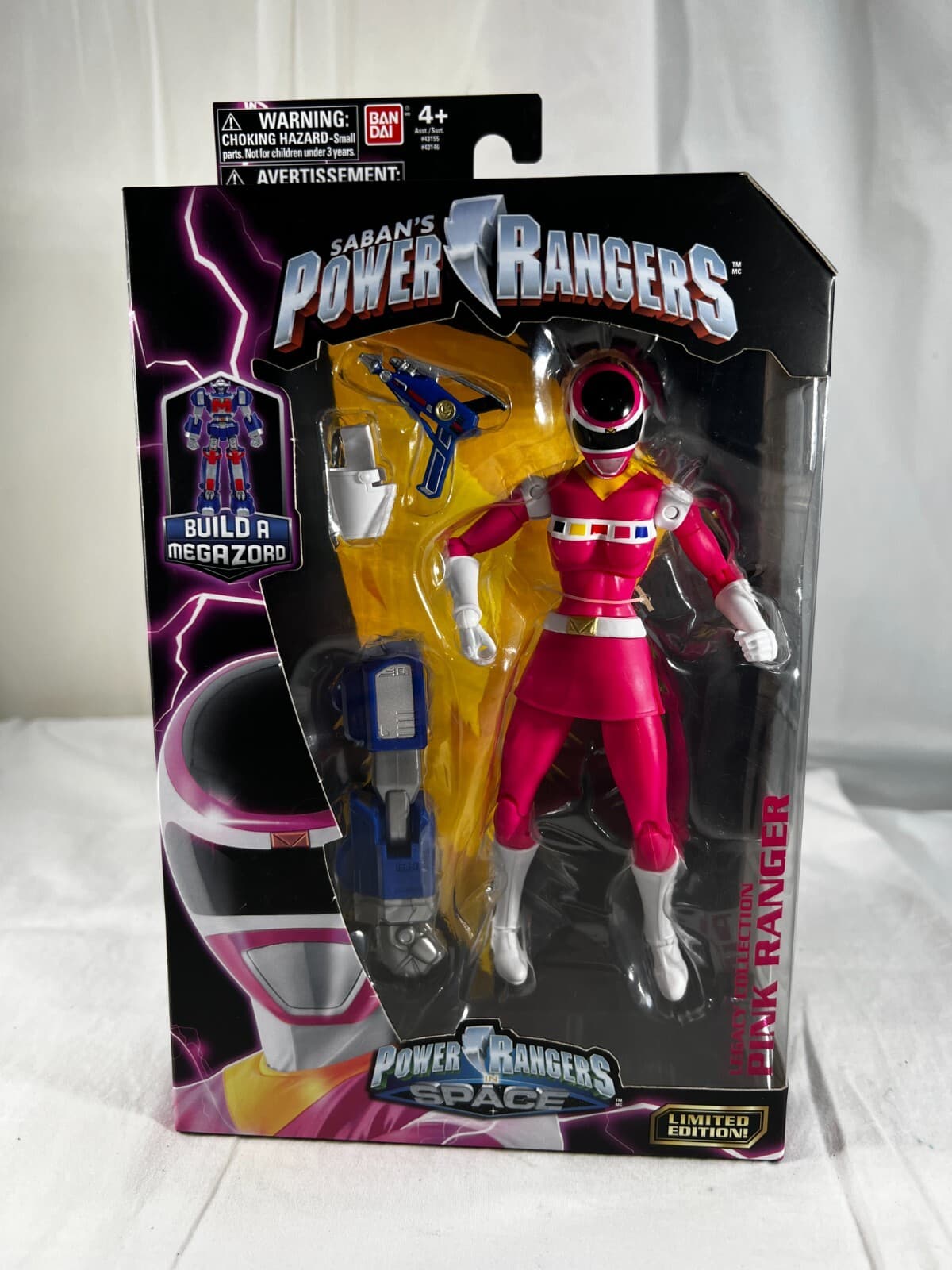 Bandai Saban's Power Rangers Pink Build A Megazord In Space Limited Edition NEW - Thumbnail 3