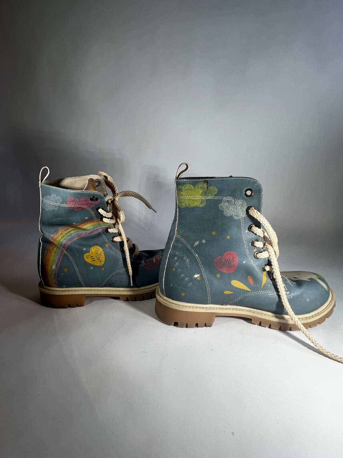 Goby Unicorn Womens Girls Combat Boots Shoes Size EU 36 U.S. 5 / 5.5 Rare - Thumbnail 7