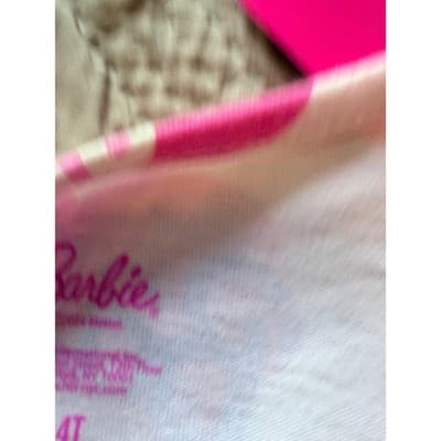 Barbie Toddler Girls Print Drop Waist Long Sleeve Dress Pink 4T NWT - Thumbnail 9