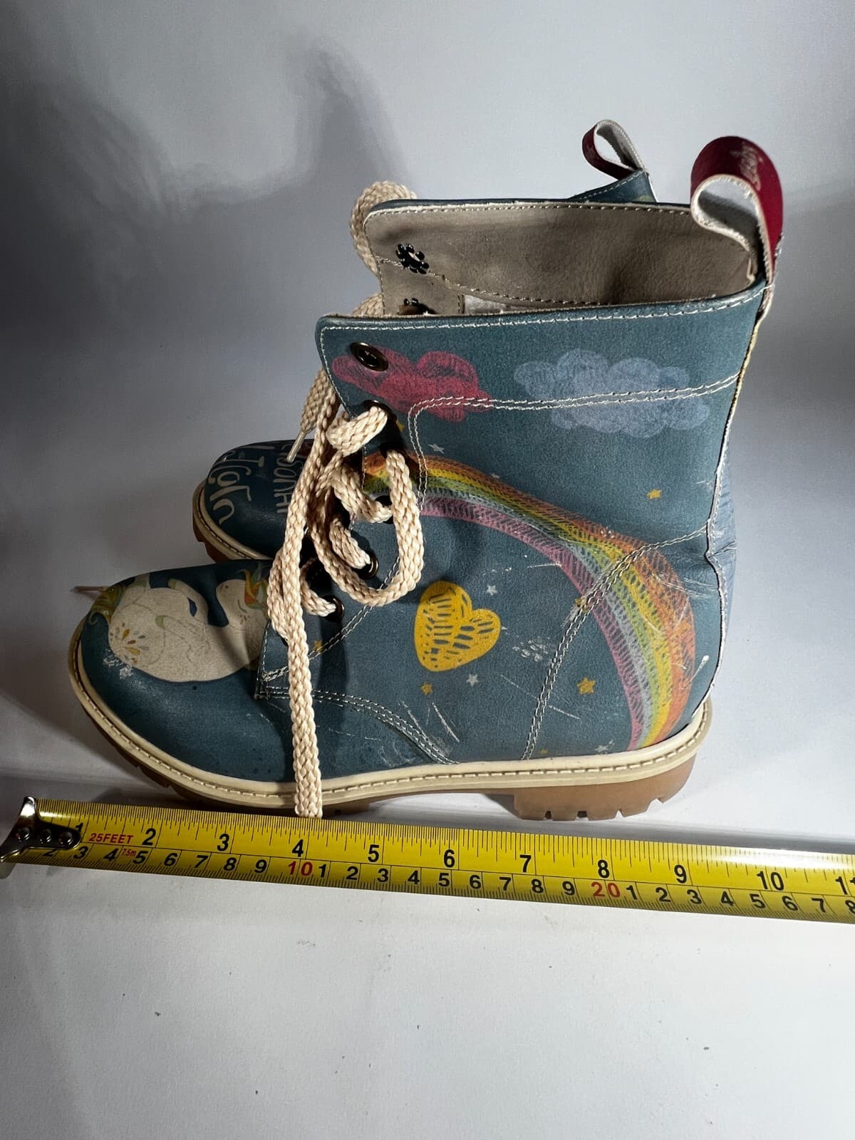 Goby Unicorn Womens Girls Combat Boots Shoes Size EU 36 U.S. 5 / 5.5 Rare - Thumbnail 14