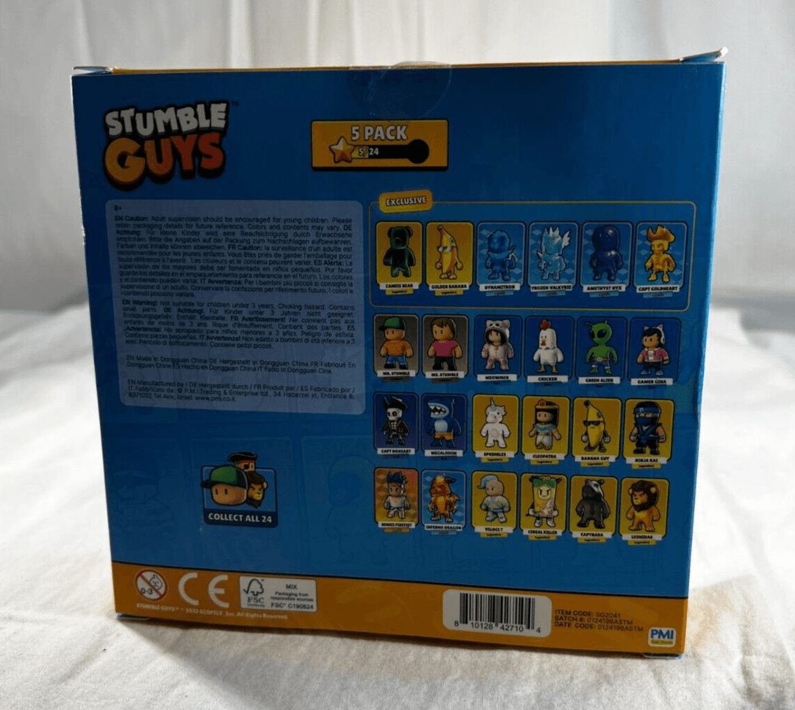 Stumble Guys Set 5 Action Figures Mystery Stumbler Meowmer Kai Gamer Capybara - Thumbnail 2