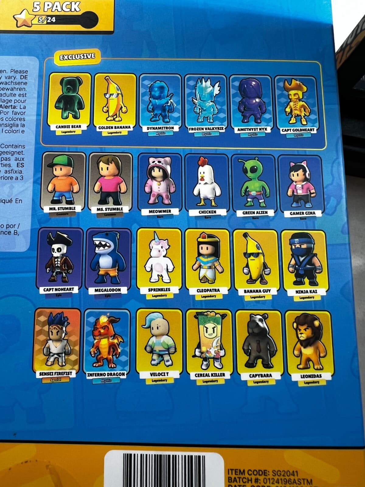 Stumble Guys Set 5 Action Figures Mystery Stumbler Leonidas Alien Megalodon Ms. - Thumbnail 17