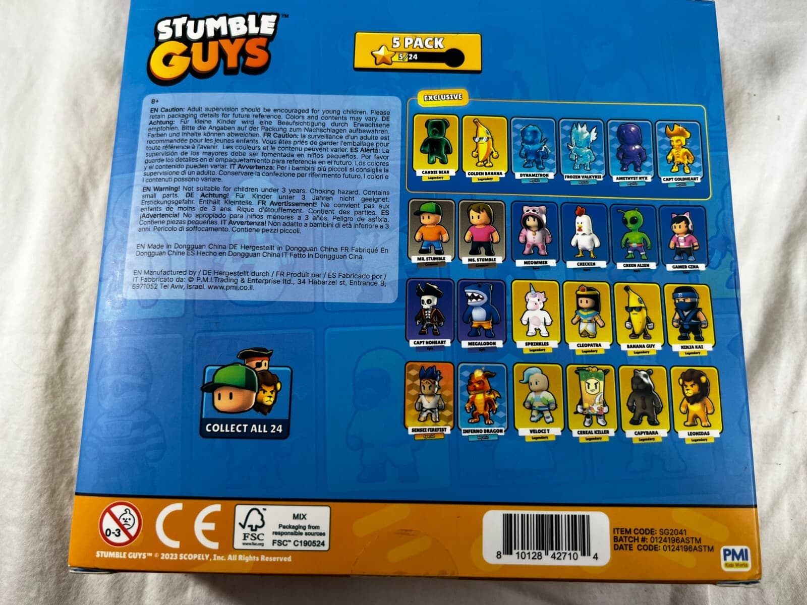 Stumble Guys Set 5 Action Figures Mystery Stumbler Cleopatra Velocit Noheart Mr - Thumbnail 13