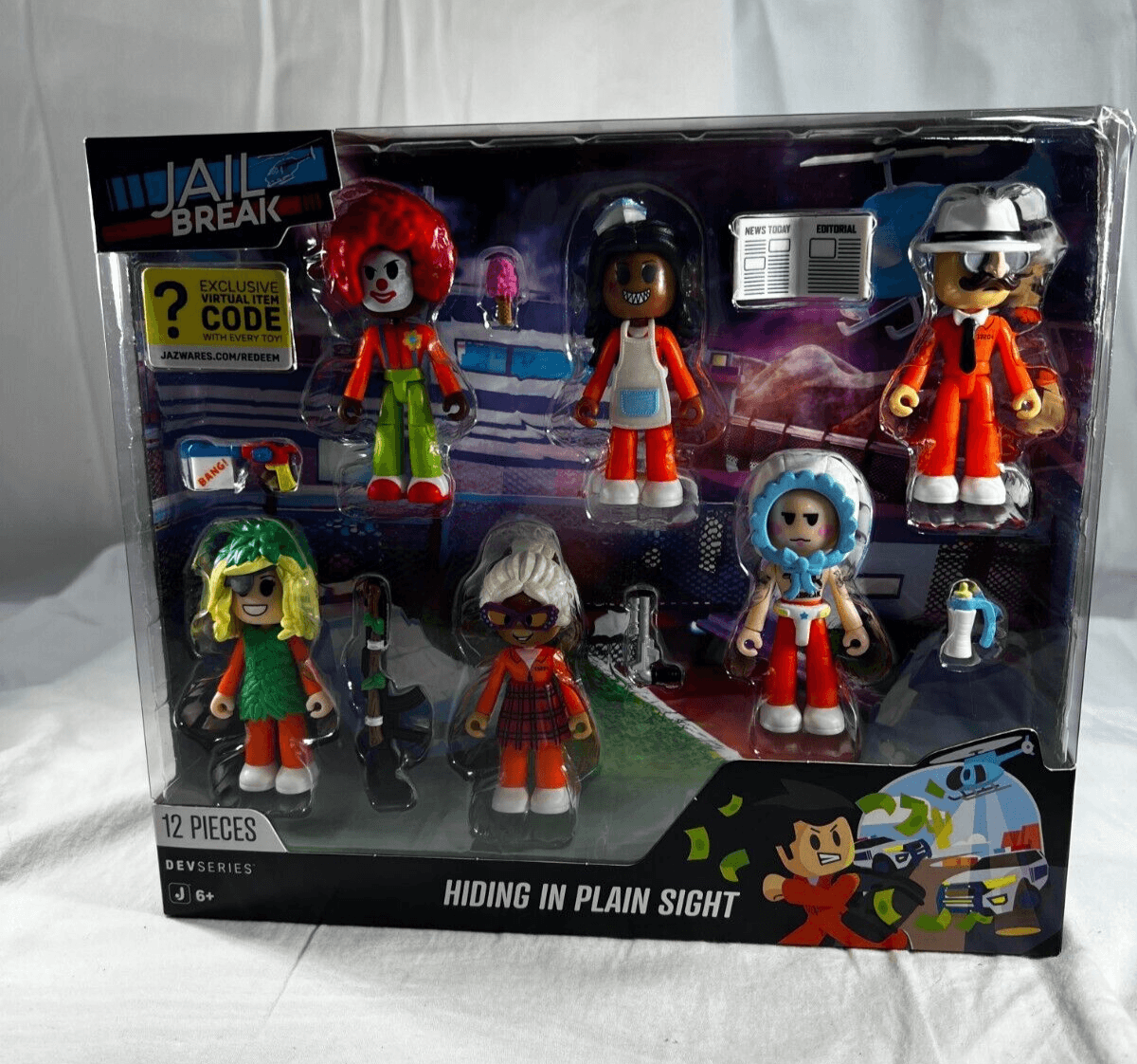 Jail Break Devseries 12pcs Action Figures Hiding in Plain Sight Virtual Code NEW - Thumbnail 4