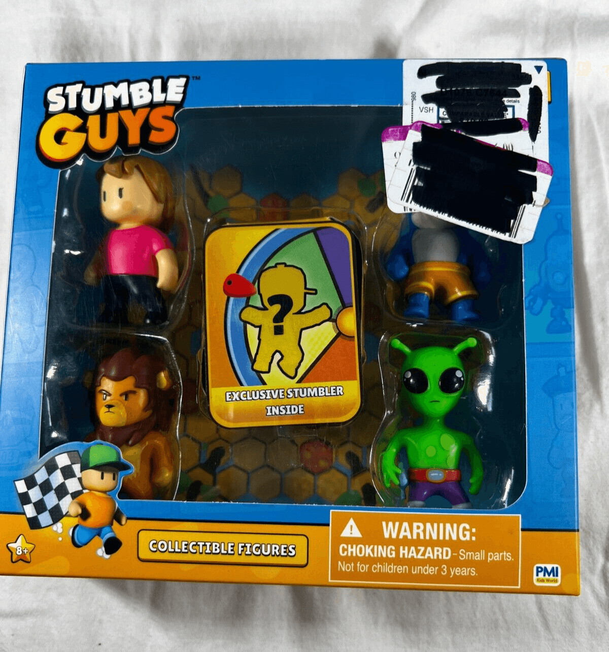 Stumble Guys Set 5 Action Figures Mystery Stumbler Leonidas Alien Megalodon Ms.