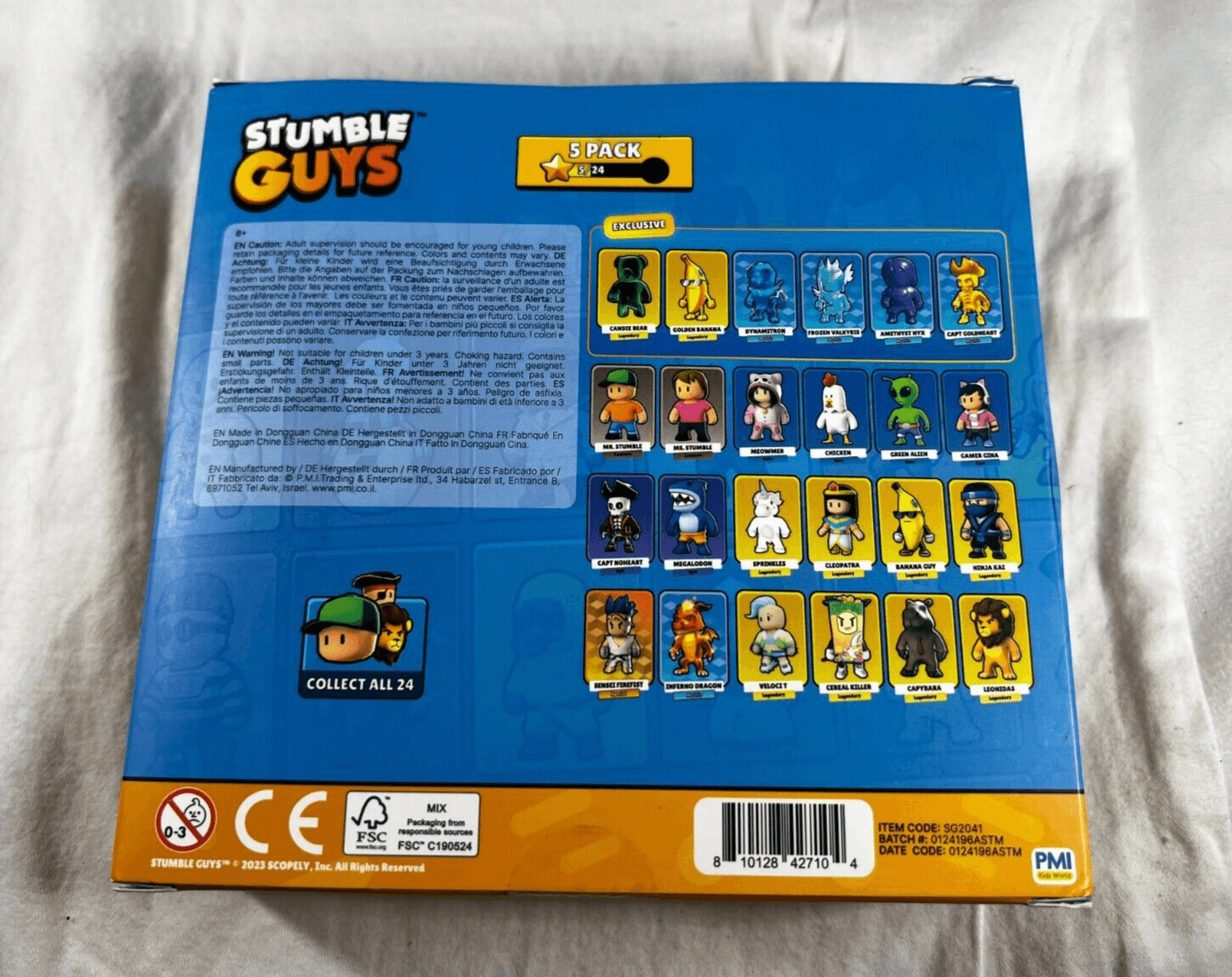 Stumble Guys Set 5 Action Figures Mystery Stumbler Cleopatra Velocit Noheart Mr - Thumbnail 2