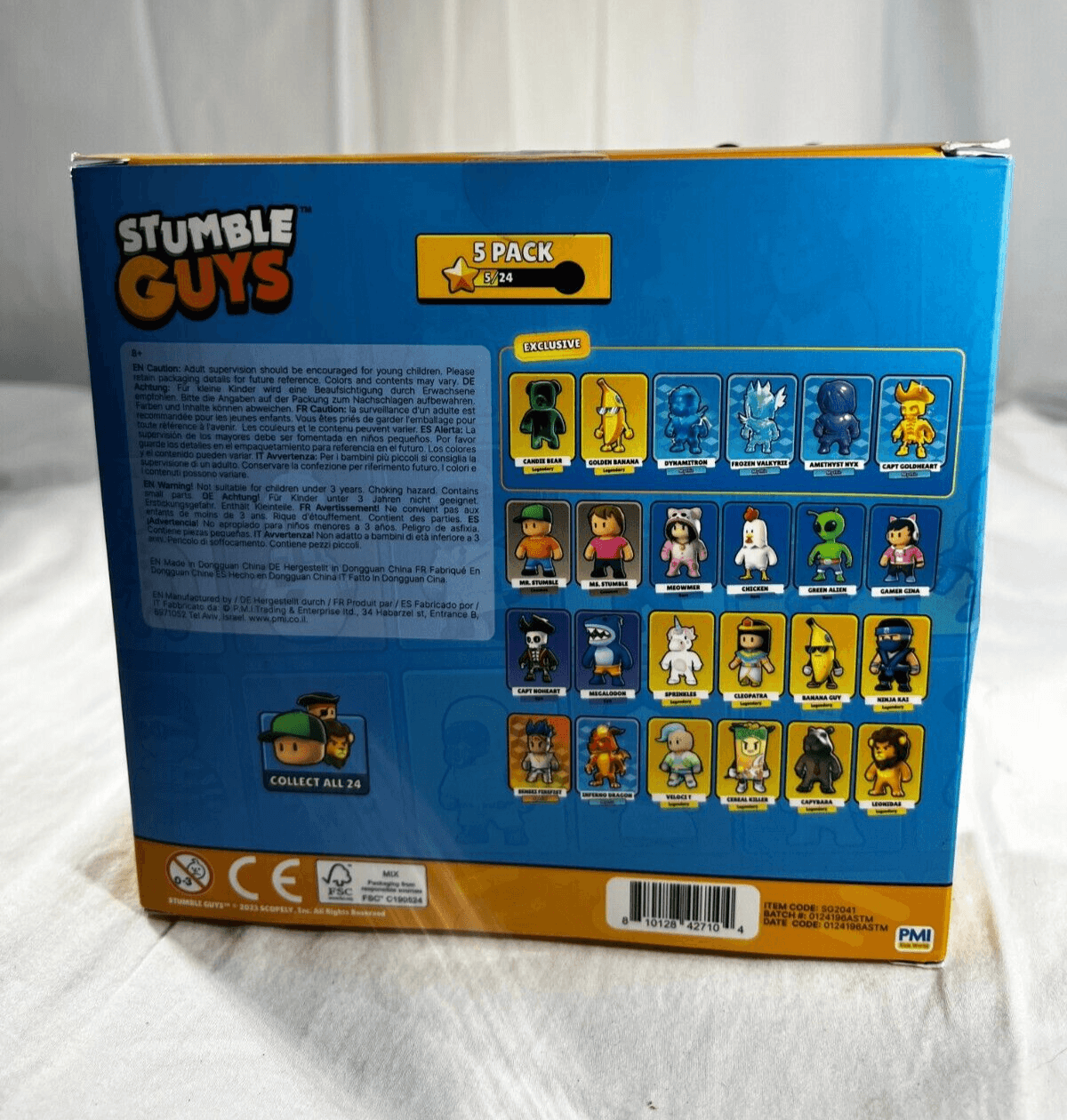 Stumble Guys Set 5 Action Figures Mystery Stumbler Cleopatra Velocit Noheart Mr - Thumbnail 12