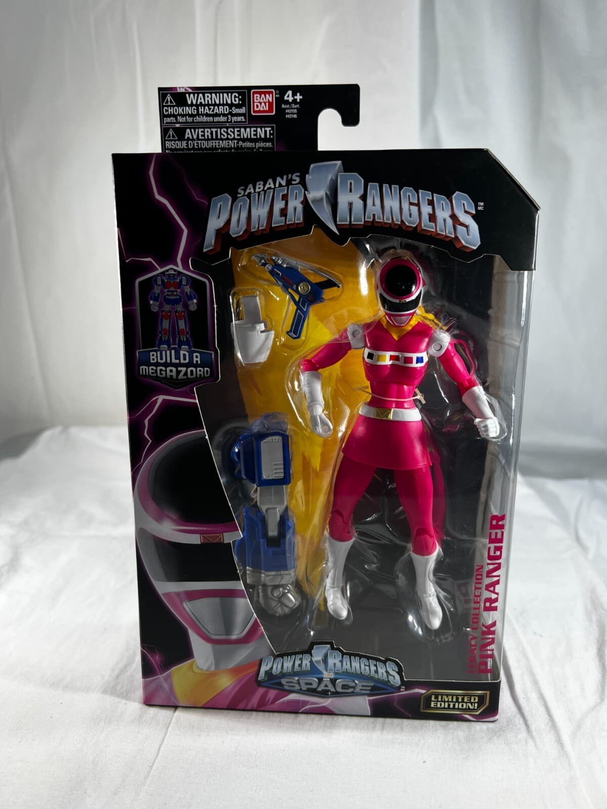 Bandai Saban's Power Rangers Pink Build A Megazord In Space Limited Edition NEW