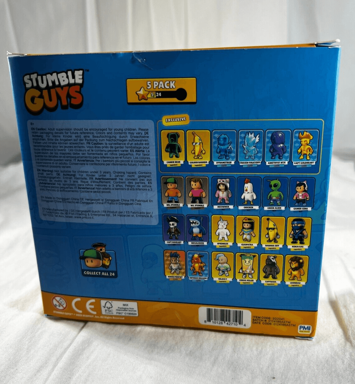 Stumble Guys Set 5 Action Figures Mystery Stumbler Leonidas Alien Megalodon Ms. - Thumbnail 16