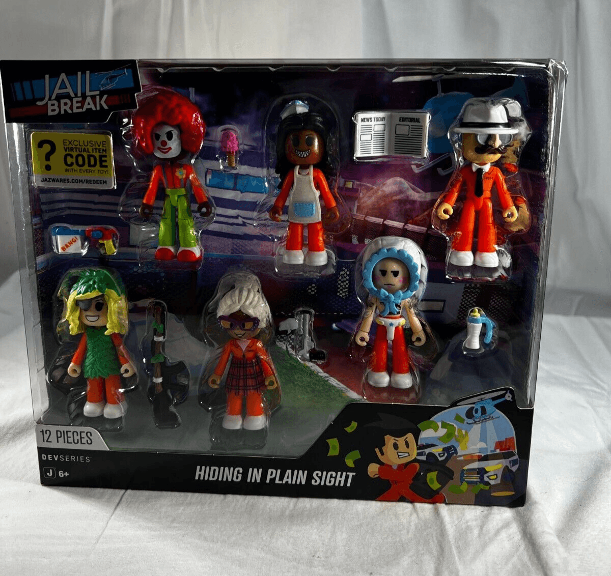 Jail Break Devseries 12pcs Action Figures Hiding in Plain Sight Virtual Code NEW - Thumbnail 3
