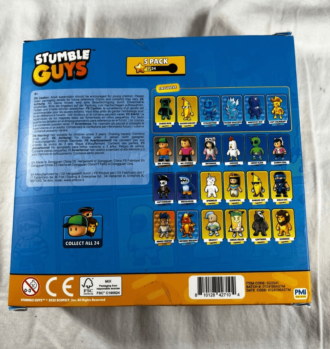 Stumble Guys Set 5 Action Figures Mystery Stumbler Leonidas Alien Megalodon Ms. - Thumbnail 2