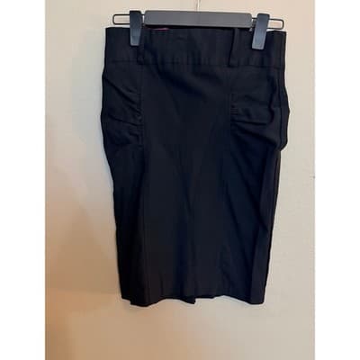 Sensational Collections Women’s Fitted Stretch Knee Length Skirt Black M