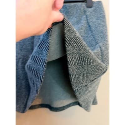 LOFT Women's Elastic Waist A-Line Cotton Blend Tweed Mini Skirt Gray XS - Thumbnail 9