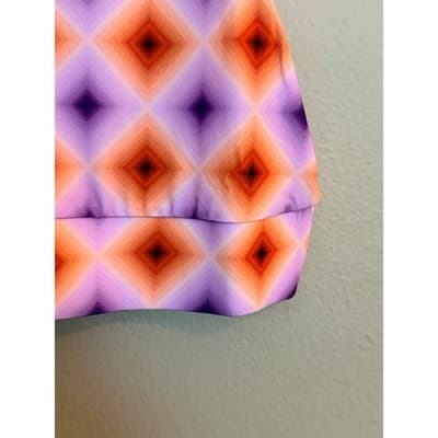 Olivaceous Silky Summer Crop Sunburst Tank Top Purple Orange Medium NWT - Thumbnail 7