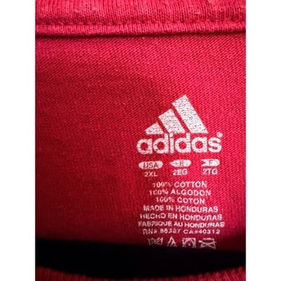 LeBron James Cleveland Cavaliers #23 Adidas Short Sleeve T Shirt 2XL Red NBA - Thumbnail 5