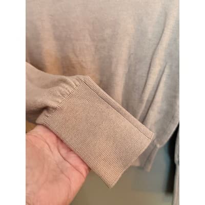 Forever 21 Women’s Lightweight Ribbed Trim Long Sleeve Sweater Beige S - Thumbnail 9