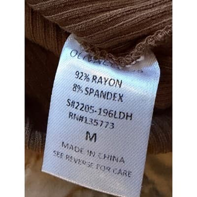 Olivaceous Bodycon Open Back Summer Minimalist Chic Tank Dress Brown M NWT - Thumbnail 11