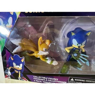 NEW Sonic Prime Collectible Figures Sonic And Tails Action Figures NIB - Thumbnail 2