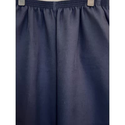 Alfred Dunner Women Pull On Pants Navy Elastic Waist Petite 14 Straight Leg EUC - Thumbnail 4