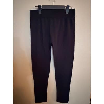 Homma Black Leggings 3XL Pull On Thick Fitted Stretch Pants Women Plus Size - Thumbnail 2