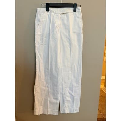 J.Crew City Fit White Dress Pants Straight Leg Mid Rise Women’s 2S Small - Thumbnail 2