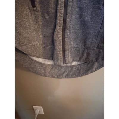 Le Verde Philadelphia Eagles Full Zip Pockets Hoodie Long Sleeve Jacket Gray M - Thumbnail 8