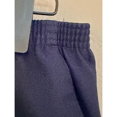 Alfred Dunner Women Pull On Pants Navy Elastic Waist Petite 14 Straight Leg EUC - Thumbnail 5
