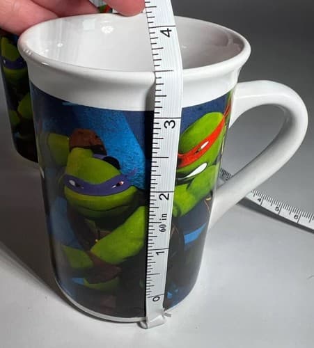 TMNT Teenage Mutant Ninja Turtles 2014 VIACOM Vintage Coffee Mug Set of 2 Cups - Thumbnail 13
