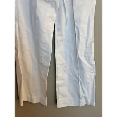 J.Crew City Fit White Dress Pants Straight Leg Mid Rise Women’s 2S Small - Thumbnail 10