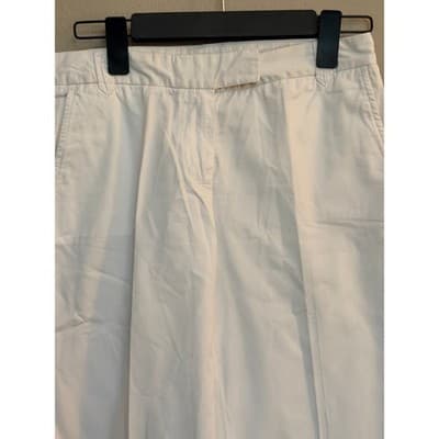 J.Crew City Fit White Dress Pants Straight Leg Mid Rise Women’s 2S Small - Thumbnail 4