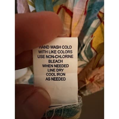 Blue Island Tropical Print Midi Dress Cover Up V Neck Multicolor Medium - Thumbnail 9