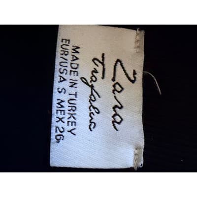 Zara Women's High Elastic Waistband Pull On Pencil Midi Skirt Black S - Thumbnail 8