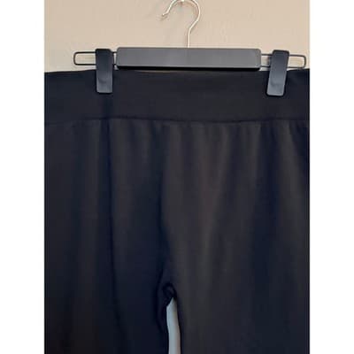 Homma Black Leggings 3XL Pull On Thick Fitted Stretch Pants Women Plus Size - Thumbnail 4