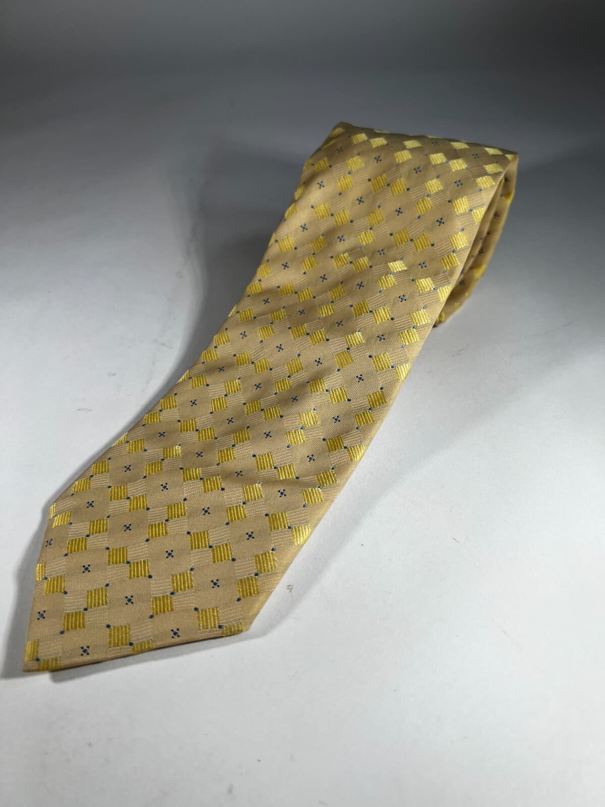 Pierre Cardin 100% Silk Tie Necktie Yellow Diamond Vintage - Thumbnail 13