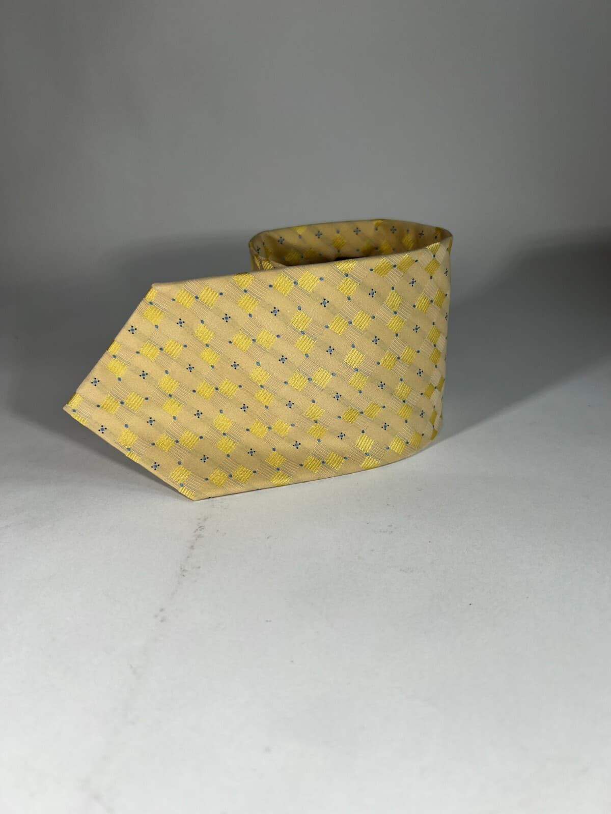Pierre Cardin 100% Silk Tie Necktie Yellow Diamond Vintage - Thumbnail 15