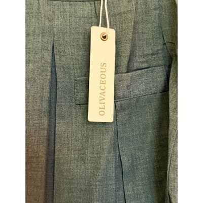 Olivaceous Pleated Lined Schoolgirl Preppy Chic Mini Skirt Gray Small NWT - Thumbnail 4
