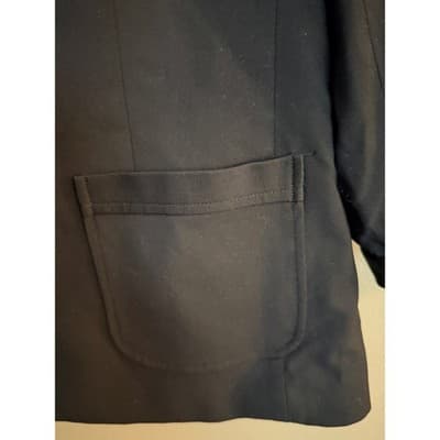 Estee Lauder Women's Collarless Design Three Quarter Sleeve Suit Jacket Black 18 - Thumbnail 8