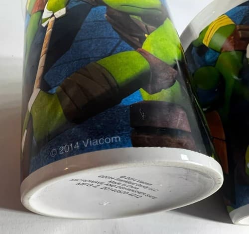 TMNT Teenage Mutant Ninja Turtles 2014 VIACOM Vintage Coffee Mug Set of 2 Cups - Thumbnail 10